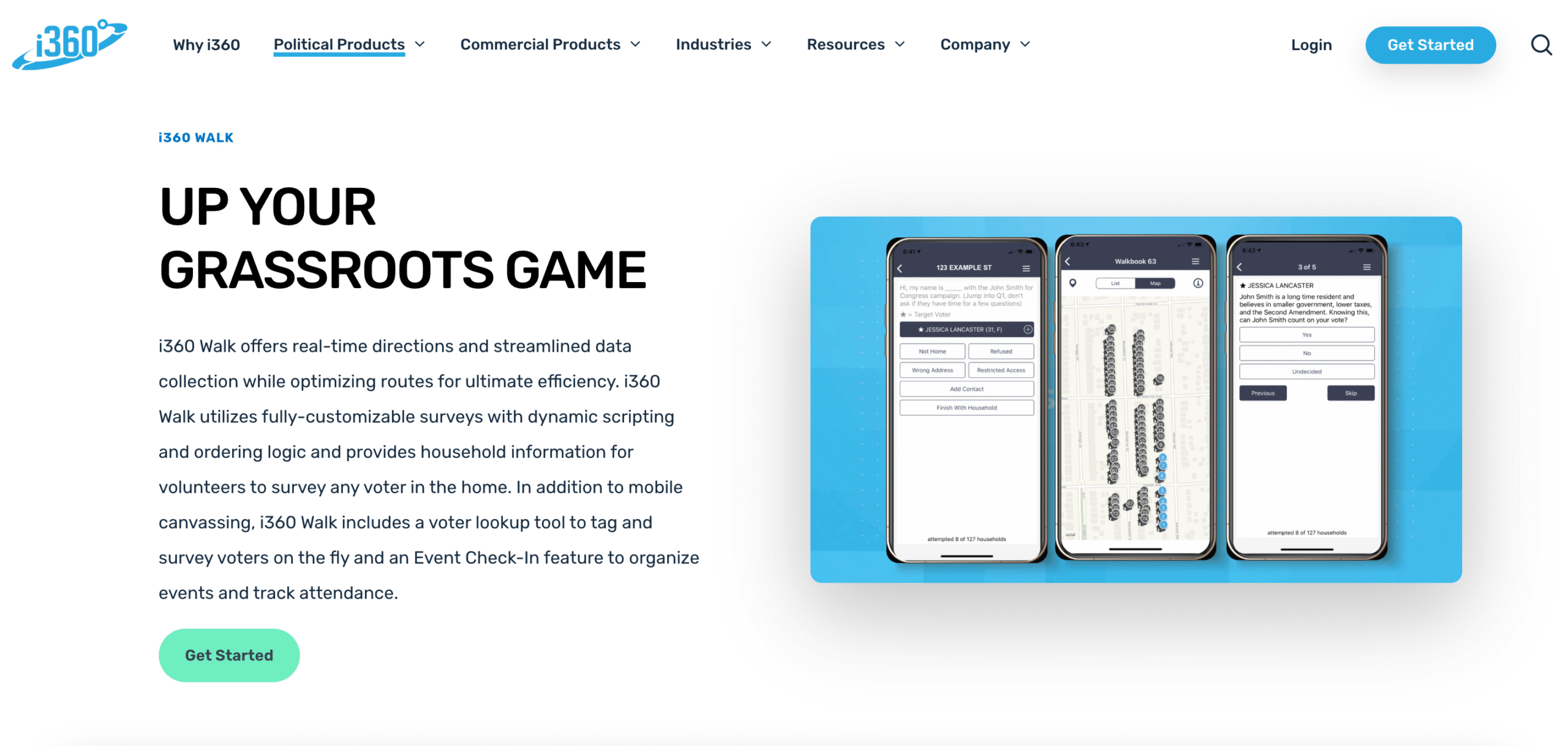 i360 walk product page